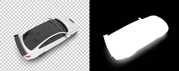 Sport Car Isolated Background Mask Rendering Illustration — 스톡 사진