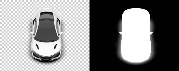 Sport Car Isolated Background Mask Rendering Illustration — Foto Stock