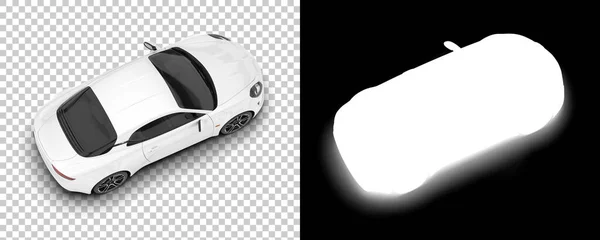 Sport Car Isolated Background Mask Rendering Illustration — Stockfoto