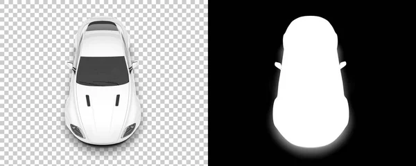 Sport Car Isolated Background Mask Rendering Illustration — Foto de Stock