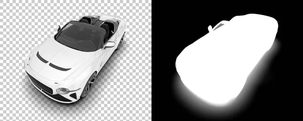Sport Car Isolated Background Mask Rendering Illustration — Foto Stock