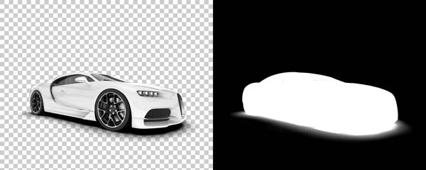 Sport Car Isolated Background Mask Rendering Illustration — 스톡 사진
