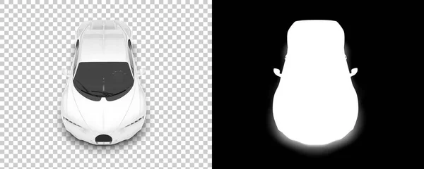 Sport Car Isolated Background Mask Rendering Illustration — ストック写真