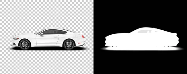 Sport Car Isolated Background Rendering Illustration — Zdjęcie stockowe