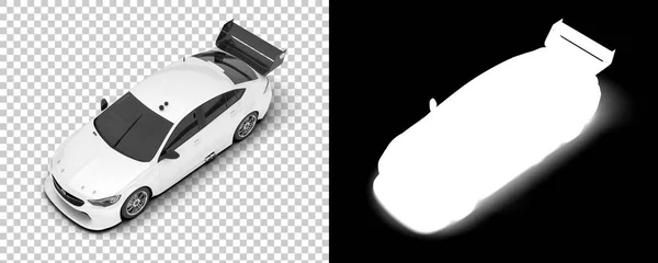 背景に隔離されたスポーツカー 3Dレンダリング イラスト — ストック写真