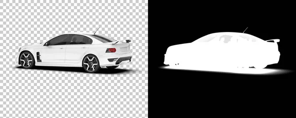 Sport Car Isolated Background Rendering Illustration — Stock Photo, Image