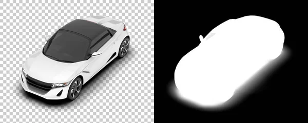 Sport Car Isolated Background Rendering Illustration — Stok fotoğraf