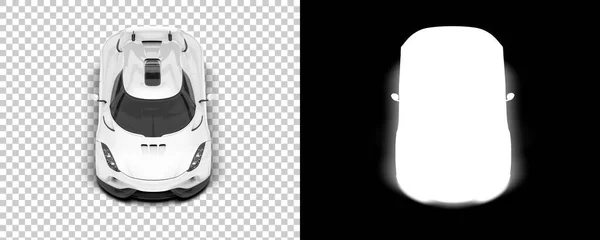 Sport Car Isolated Background Mask Rendering Illustration — Stockfoto