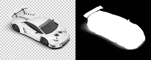 Sport Car Isolated Background Mask Rendering Illustration — Fotografia de Stock