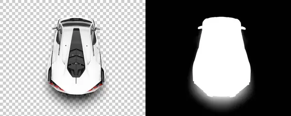 Sport Car Isolated Background Mask Rendering Illustration — Photo