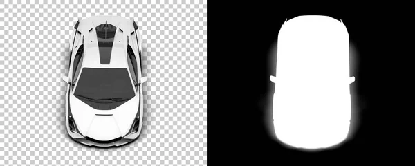 Sport Car Isolated Background Mask Rendering Illustration — Foto de Stock