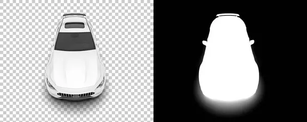 Sport Car Isolated Background Mask Rendering Illustration — Stok fotoğraf