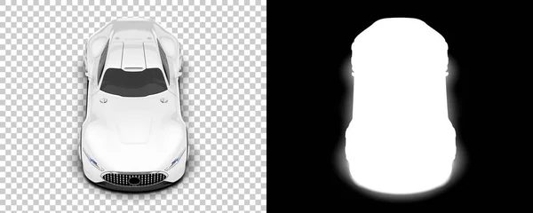 Sport Car Isolated Background Mask Rendering Illustration — Stock fotografie