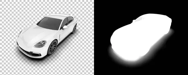 Ασπρόμαυρη Απεικόνιση Του Σπορ Αυτοκινήτου — Φωτογραφία Αρχείου