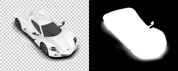 Czarno Białe Ilustracje Samochodu Sportowego — Zdjęcie stockowe