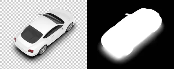 Ilustración Blanco Negro Del Coche Deportivo —  Fotos de Stock