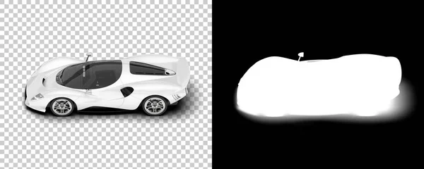 Musta Valkoinen Kuva Urheiluauto — kuvapankkivalokuva