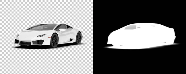 Illustrazione Bianco Nero Auto Sportive — Foto Stock