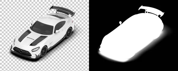 Black White Illustration Sport Car — Stock Photo, Image