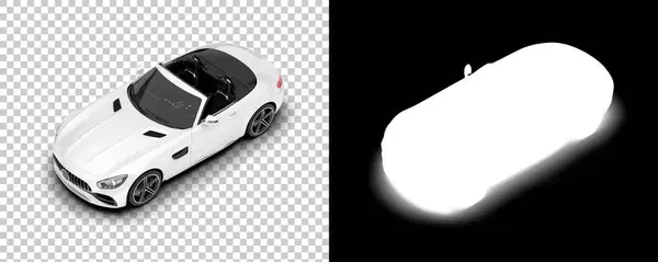 Black White Illustration Sport Car — Stock Photo, Image
