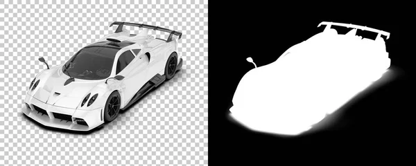 Czarno Białe Ilustracje Samochodu Sportowego — Zdjęcie stockowe