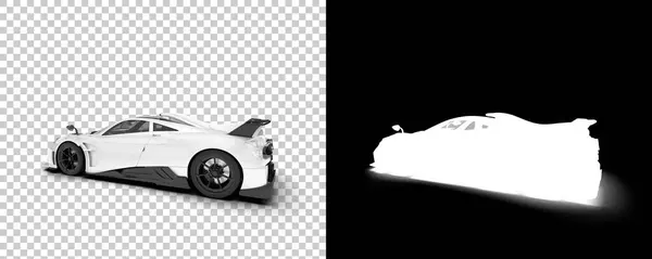 ภาพประกอบส าและขาวของรถสปอร — ภาพถ่ายสต็อก