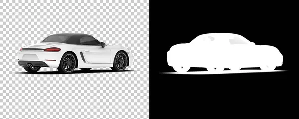 Spor Arabanın Siyah Beyaz Çizimi — Stok fotoğraf