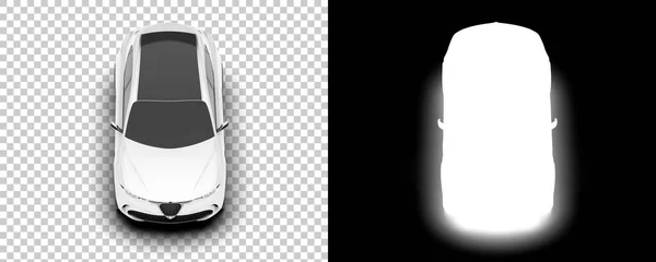 Modern Car Suv Isolated Background Mask Rendering Illustration — Stock Fotó