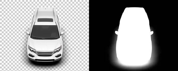 Modern Car Suv Isolated Background Mask Rendering Illustration — Foto de Stock