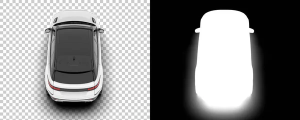 Modern Car Suv Isolated Background Mask Rendering Illustration — Stock Fotó