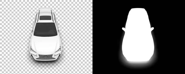 Modern Car Suv Isolated Background Mask Rendering Illustration — Φωτογραφία Αρχείου