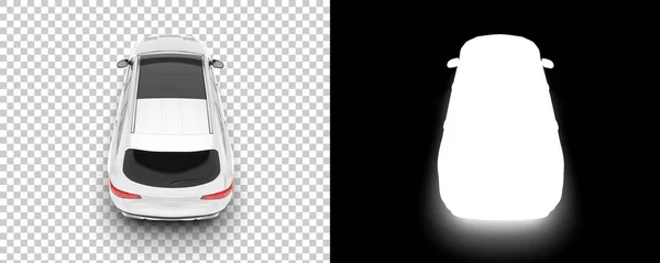Modern Car Suv Isolated Background Mask Rendering Illustration — Φωτογραφία Αρχείου