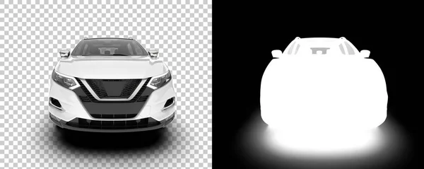 Modern Car Suv Isolated Background Mask Rendering Illustration — стоковое фото