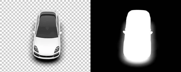 Suv Car Car Isolated Background Mask Rendering Illustration — Stock Fotó