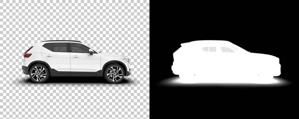 Suv Car Car Isolated Background Mask Rendering Illustration — 스톡 사진