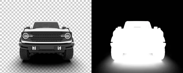 Suv Car Car Isolated Background Mask Rendering Illustration — стоковое фото