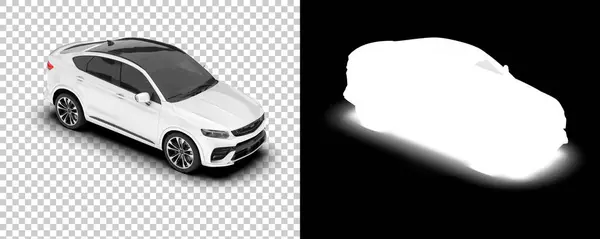 Suv Car Car Isolated Background Mask Rendering Illustration — Stock Photo, Image
