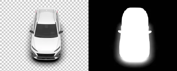 Suv Car Car Isolated Background Mask Rendering Illustration — Stock fotografie