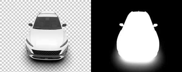 Suv Car Car Isolated Background Mask Rendering Illustration — Stok fotoğraf