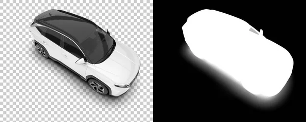Suv Car Car Isolated Background Mask Rendering Illustration — Zdjęcie stockowe