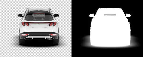 Suv Car Car Isolated Background Mask Rendering Illustration — 图库照片