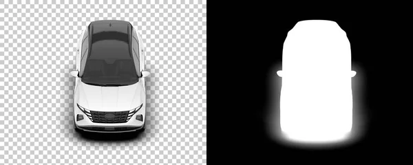 Suv Car Car Isolated Background Mask Rendering Illustration — ストック写真