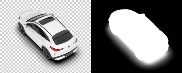 Suv Car Car Isolated Background Mask Rendering Illustration — 스톡 사진