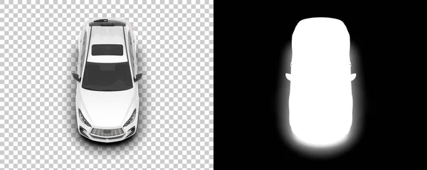 Suv Car Car Isolated Background Mask Rendering Illustration —  Fotos de Stock