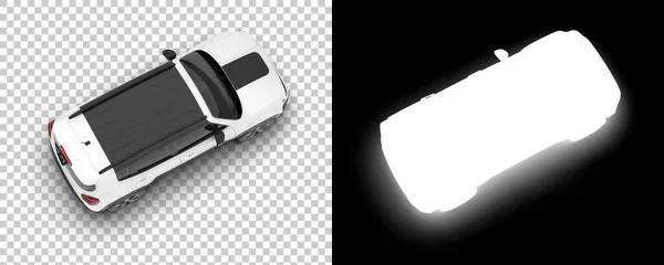 Suv Car Car Isolated Background Mask Rendering Illustration — ภาพถ่ายสต็อก