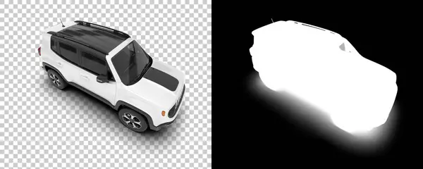Suv Car Car Isolated Background Mask Rendering Illustration — Φωτογραφία Αρχείου