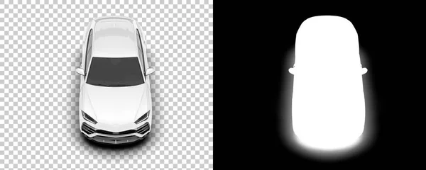 Suv Car Car Isolated Background Mask Rendering Illustration — Foto de Stock
