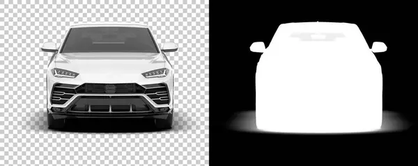 Suv Car Car Isolated Background Mask Rendering Illustration — Stock Photo, Image