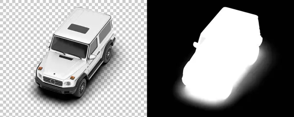 Suv Car Car Isolated Background Mask Rendering Illustration — Photo