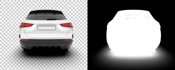 Suv Car Car Isolated Background Mask Rendering Illustration —  Fotos de Stock